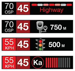 Escort Redline EX speed camera display led