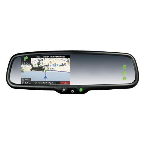 Neltronics â Rear View Mirror with GPS Navigation & Reverse Camera Input (NSR-N43)