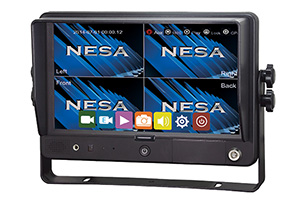 NSM-90GPSDVR vehicle 4 (quad) video screen with drive recorder DVR